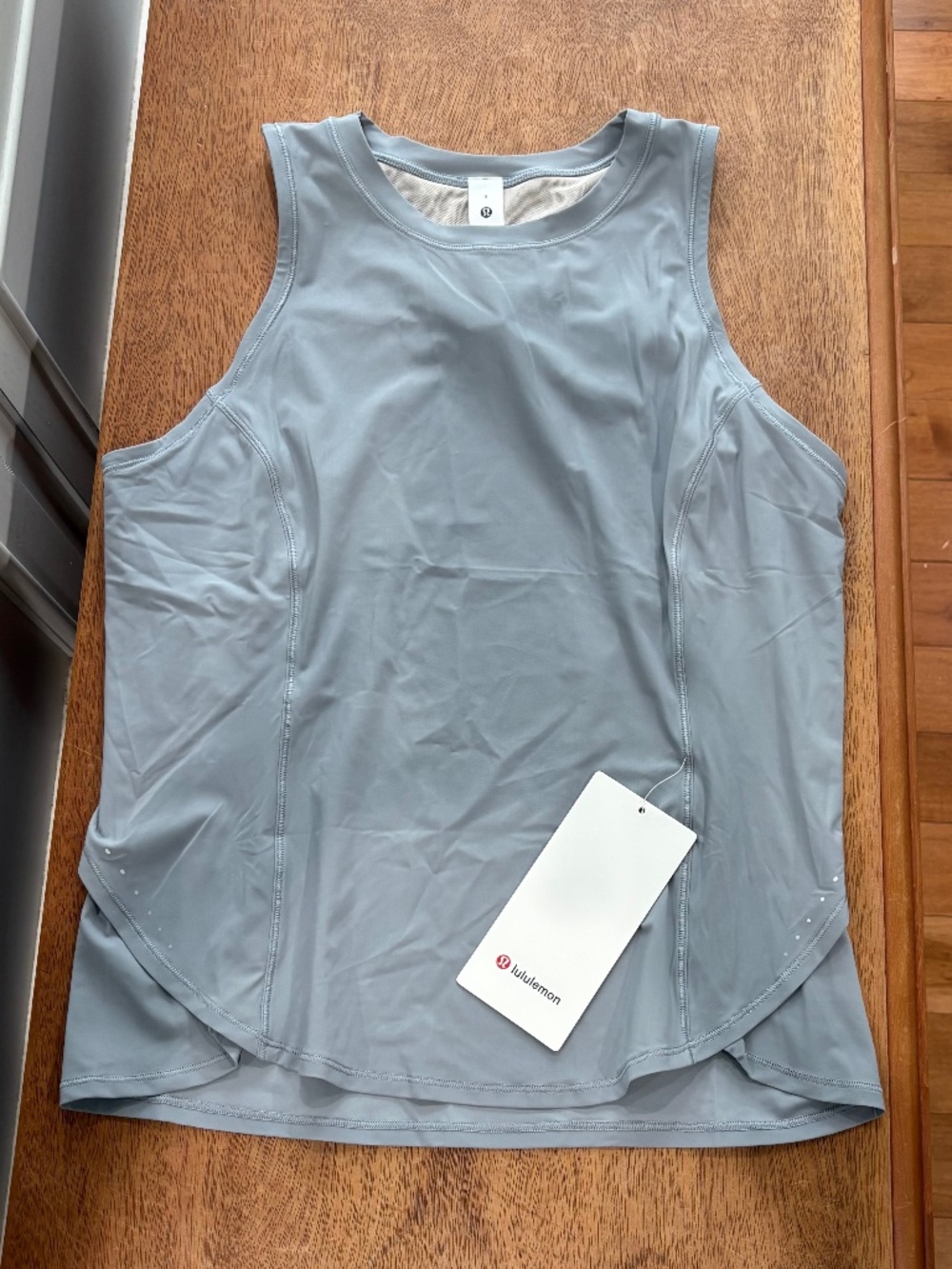 Lululemon Fold Over Running Tank Rhino Gray